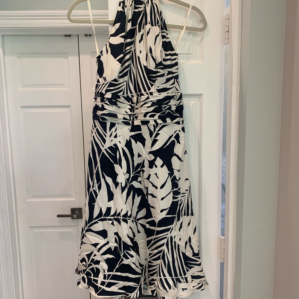 Ann Taylor 🆕 100% Silk A-Line Halter Dress
